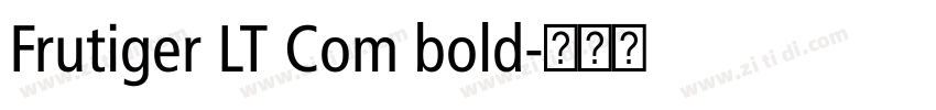 Frutiger LT Com bold字体转换